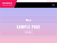 Tablet Screenshot of luisteren.nl